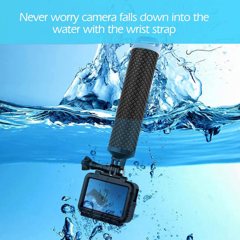 Luxebell Floating Hand Grip, Pole Mount for Gopro Hero 12 11 10 9 8 7 6 5 Max Session 4 3+, Handle Mount Accessories for AKASO EK7000 V50 Pro Brav...