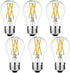 LiteHistory A15 LED Bulb 6W Equal E26 Bulb 60 Watt Non-Dimmable E26 Edison Bulb Neutral White 4000K Clear AC120V 600LM E26 LED Bulb for Ceiling Fa...
