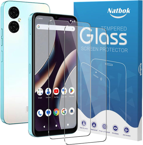 2 Pack Compatible with BLU G53 Screen Protector,Full Coverage 9H Tempered Glass Film,HD Clear Scratch Resistant,Bubble-Free for BLU G53 Screen Pro...