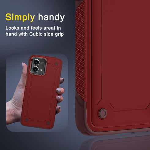 for Moto G Stylus 5G 2023 Case with 1 Screen Protector, Military Grade Drop Protection, Heavy Duty Rugged Shockproof Protective Phone Cover, Red...