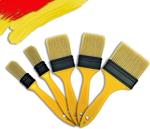 Paint Brushes for Walls 5 pcs, Chip Brush Set, 1, 1, 2, 2, 3 inch | Chalk Paint Brush for Furniture, Wax Brush, Disposable Brush, Trim Paint Brush...