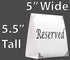 Freestanding Reserved Cards for Wedding Reception Tables, 20 Pk Black and White Design. Double-Sided 5x5.5 Table Tents Are Elegant, Versatile Even...