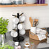 Wisuce Black Coffee Mug Tree, Updated Thick Bamboo Mug Holder Base,Coffee Cup Stand Mug Holders with 8 Hooks for Countertop Coffee Mug Rack Organi...