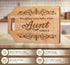Aunt Gifts - Engraved Bamboo Cutting Board 12.3"L × 8.7"W × 0.4"Th - Gifts for Aunt, Aunt Birthday Gift...