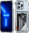 for iPhone 13 Pro Max Case Wallet Clear Protective Phone Case with Credit Card Holder Heavy Duty Protection Shockproof Anti-Scratch Anti-Yellow Co...