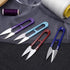 JINJIAN Thread Snips Sewing Scissors 4.9'', 6PCS Small Trimming Clippers U Shape Yarn Cutter for Embroidery Cross Stitch Sewing Craft Supplies(COL...