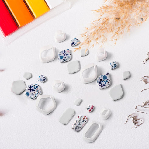 10pcs Polymer Clay Cutters, Polymer Clay Jewelry Making Knives Basic Polymer Clay Knives Clay Earring Shape Cutters...
