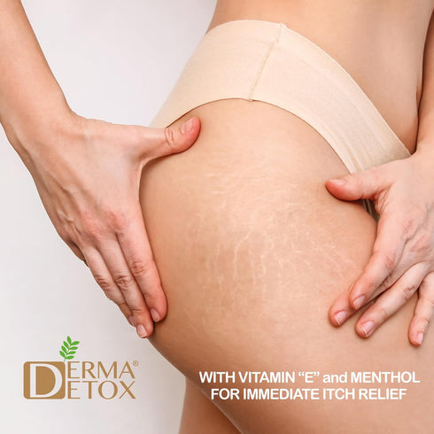 Aromatherapeutic Moisturizer for Anti-stretch marks, Cellulite, Pregnancy skincare with Menthol & Vitamin E for instant itchy relief...