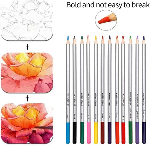 Drawing Pencils 38pcs Art Supplies Sketching Pencil Set with Graphite Pencils,Watercolor Pencils with Brushes,Charcoal Pencils for Artists Kids Be...