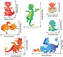 Large Dragon Wall Decals Cartoon 3D Dinosaur Kids Wall Stickers Peel and Stick Vinyl Dragon Dinos Wall Decals Stickers for Kids Bedroom Playroom B...