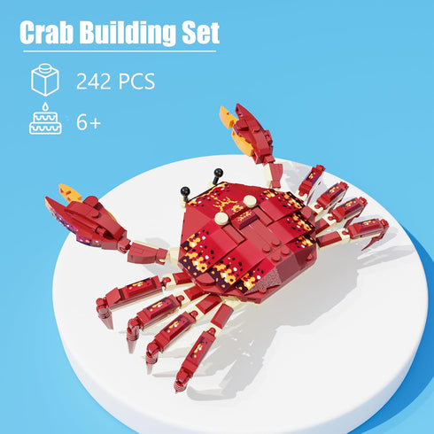 Ocean Animal Building Blocks, Deep Sea Creatures Building Toy Set for Kids Boy Girl Crab(242PCS)...