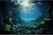 Underwater Aquarium Background Coral Reef Fishes Sunlight Rays Terrarium Background Undersea Reef with Moss Cave Landscape Aquarium Backdrop Amazi...