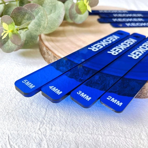 KEOKER Polymer Clay Depth Guide Set, 4 Size for Polymer Clay Thickness,Thickness Rolling Gauge, Roller Depth Guide, Depth Guide Polymer Clay...