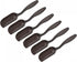 MECCANIXITY 5.7 Inch Gardening Shovel Spoons 6 Pack Mini Soil Scoops Cultivation Transplanting Tools, Black...