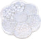Half Artificial Pearl Bead Flat Back Plastic Beads for Craft DIY Phone Nail Art Making, 7 Sizes (White)...