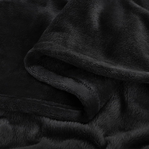 BEDELITE Fleece Blanket Black Throw Blankets for Couch & Bed, Luxury Plush Cozy Fuzzy Blanket 50x60 inches, Super Soft Warm Lightweight Throw Blan...