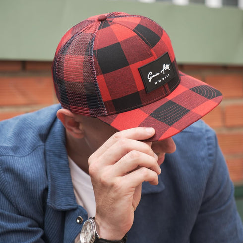 Grace Folly Trucker Hat for Men or Women- Many Cool Designs (Red Plaid)...