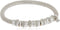 Nine West Women's Silvertone and Crystal Bracelet Rondel Stretch...