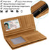 Itslife Men's RFID Vintage Look Genuine Leather Long Bifold Wallet Checkbook Wallets for Men...
