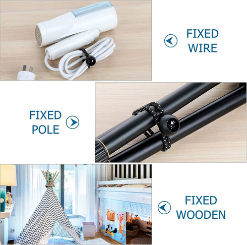 Tarp Bungee with Balls 4 Inch,30 PCS White Tarp Bungee Ball Cords Heavy Duty Canopy Tie Down Cords for Tarp,Camping, Shelter,Shade Cloth,Cargo,Pro...