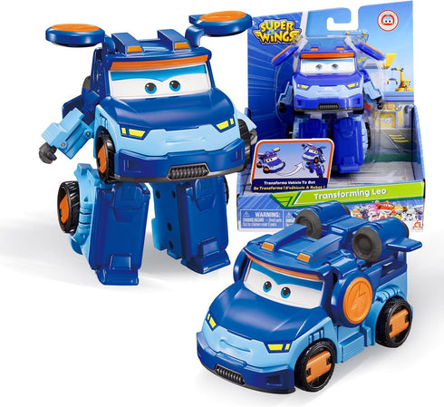 Super Wings Transformer Toys 5" Action Figure Supercharged Tobot Leo, 3 in 1 Rescue Bots Transforming Airplane Car Robot Toys, Educational Toys fo...