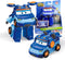 Super Wings Transformer Toys 5" Action Figure Supercharged Tobot Leo, 3 in 1 Rescue Bots Transforming Airplane Car Robot Toys, Educational Toys fo...