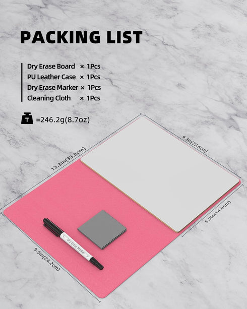 Small Dry Erase Board with Stand for Desk, Portable Reusable Desktop Notepad, 9.5 * 6.6in Memo White Board,Office Home Supplies Desk Accessories M...