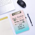 Hongri Mini Clipboard Folio with Refillable Lined Notepad and Interior Storage Pocket for Students, Classroom, Office, Man, Cute Custom Pattern, S...