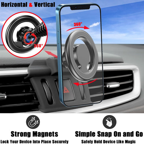 for Mag-Safe Car Phone Holder Mount, for Nissan Rogue 2014 to 2020, Air Vent Stand, Custom Magnetic Navigation Bracket, for iPhone15 14 13 12 Pro ...