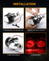 Qasim LED Devil Eye DRL LED Module for Projector Lens Retrofit DIY Red Demon Evil Eye-2Pack...