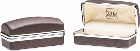 Cuff-Daddy Capped Rod Silver Cufflinks with Travel Presentation Box - Perfect Cufflinks for Men and Wedding...