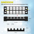 Joinfworld 35A Terminal Block 6 Position Screw Terminal Strip Dual Row with Cover & 6 Position Pre-Insulated Terminal Jumper Block -2pcs...