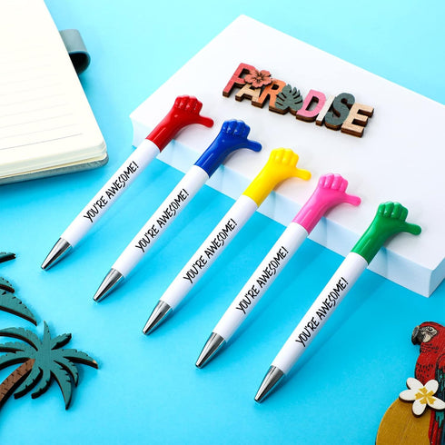 You're Awesome Gifts Thumbs up Pens Motivational Quote Pens Fun Thank You Gift Pen Back to School Gift Graduation Colleagues Coworker Employee Ret...