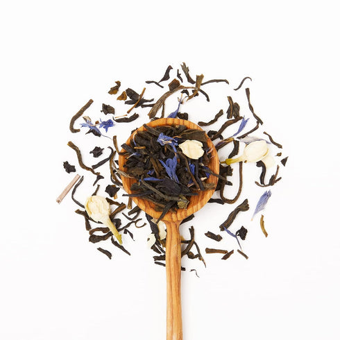 JusTea PURPLE JASMINE | Loose Leaf Purple Tea | Recyclable Refill Pouch | 40+ Cups (3.2oz) | Low Caffeine | Award-Winning | Fair Trade | Non-GMO...