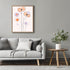 Posterizer 1 pcs-minimalist dainty flowers in orange and purple art 8-Abstract & Modern Art-Floral & Botanical Art-Chic Home Decor- unframed wall ...