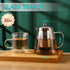 34OZ Glass Teapot, Glass Teapot With Infuser 18/8 Stainless Steel, Clear Teapot Small Tea Kettle, Loose Leaf Tea Maker Tea Brewer for Camping, Tra...
