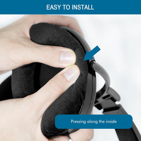 Earpads for Sennheiser HD650/HD600/HD660S/HD545/HD525/HD535 Headphones, Velour Ear Pads Cushions Replacement for Massdrop X HD6XX/HD58X and HD580/...