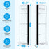 Quadow Monitor Message Board/Computer Monitors Side Panel/Notes Memo Board Message for Monitors,1Set (Left & Right) (with Phone Holder)...