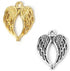 JGFinds Angel Wings Pendant Charm - 100 Pack (50 Silver, 50 Gold Toned) DIY Jewelry Making Supplies, Small 7/8 Inch Metal Wings for Bracelet, Neck...