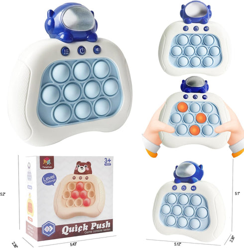 Pop The Target! Handheld Speed Pushing Game Machine: A Fun Multiplayer Game for Family. Fidget Game Toy for 6 7 8 9 10 11 12 Years Old Astronaut...