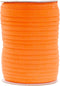 Mandala Crafts Double Fold Bias Tape for Sewing - 55 Yds Orange Bias Tape Double Fold 1/2 Inch Hem Quilt Binding Orange Seam Binding...