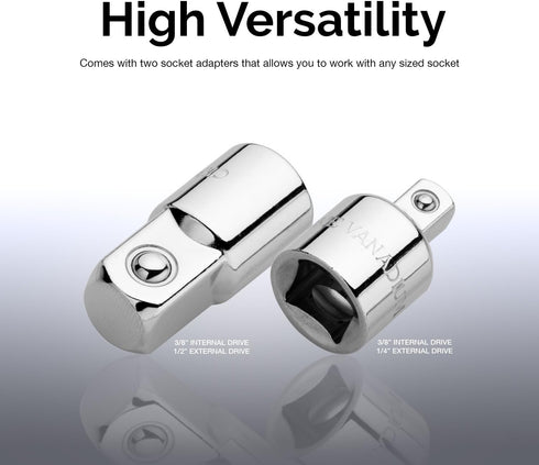 Neiko 01135A 3/8-inch Drive T-Handle Wrench with Long Reach | Chromium Vanadium Steel...