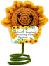 Friendship Gifts for Women Best Friend Keychain for Women Sunflower Crochet Doll Friends Gifts 3 inch Knitted Wool Doll with Positive Card...