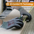 DEX FIT Nitrile Work Gloves FN330, 1 Pair, 3D-Comfort Stretchy Fit, Firm Grip, Thin & Lightweight, Touch-Screen Compatible, Durable, Breathable & ...