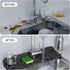 Kitchen Sink Splash Guard, Silicone Draining Mat Kitchen Faucet, 90° Foldable Design to Accommodate a Variety of Sink Countertops Black (17* 5.9)...