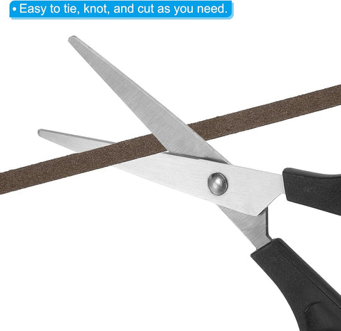 PATIKIL Flat Suede Leather Lace, 5mm x 50 Yard Faux Suede Leather Cord DIY Supplies for Necklace Bracelet Beading Jewelry Making Tassels Art Craft...