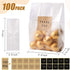 Cellophane Treat Bags Cookie bags for Packaging Clear Gift Bag with Stickers for Cookies,Candy,Chocolates(Fog,9x3.3inch)...