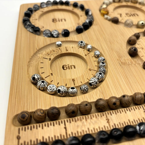 NOAVAOL Bead Boards for Jewelry Making, Combi Bamboo Beading Board for Jewelry Bracelet Making, Beading Trays Jewelry Design Mats for Necklace, Br...