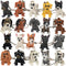 ArtCreativity Puppy Keychains, Set of 20, Fun Keychains for Backpack, Purse, Luggage, Unique Birthday Party Favors for Kids, Goodie Bag Fillers, S...