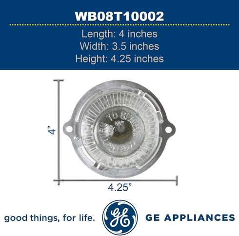 GE WB08T10002 Genuine OEM Lamp Housing Assembly for GE Ovens